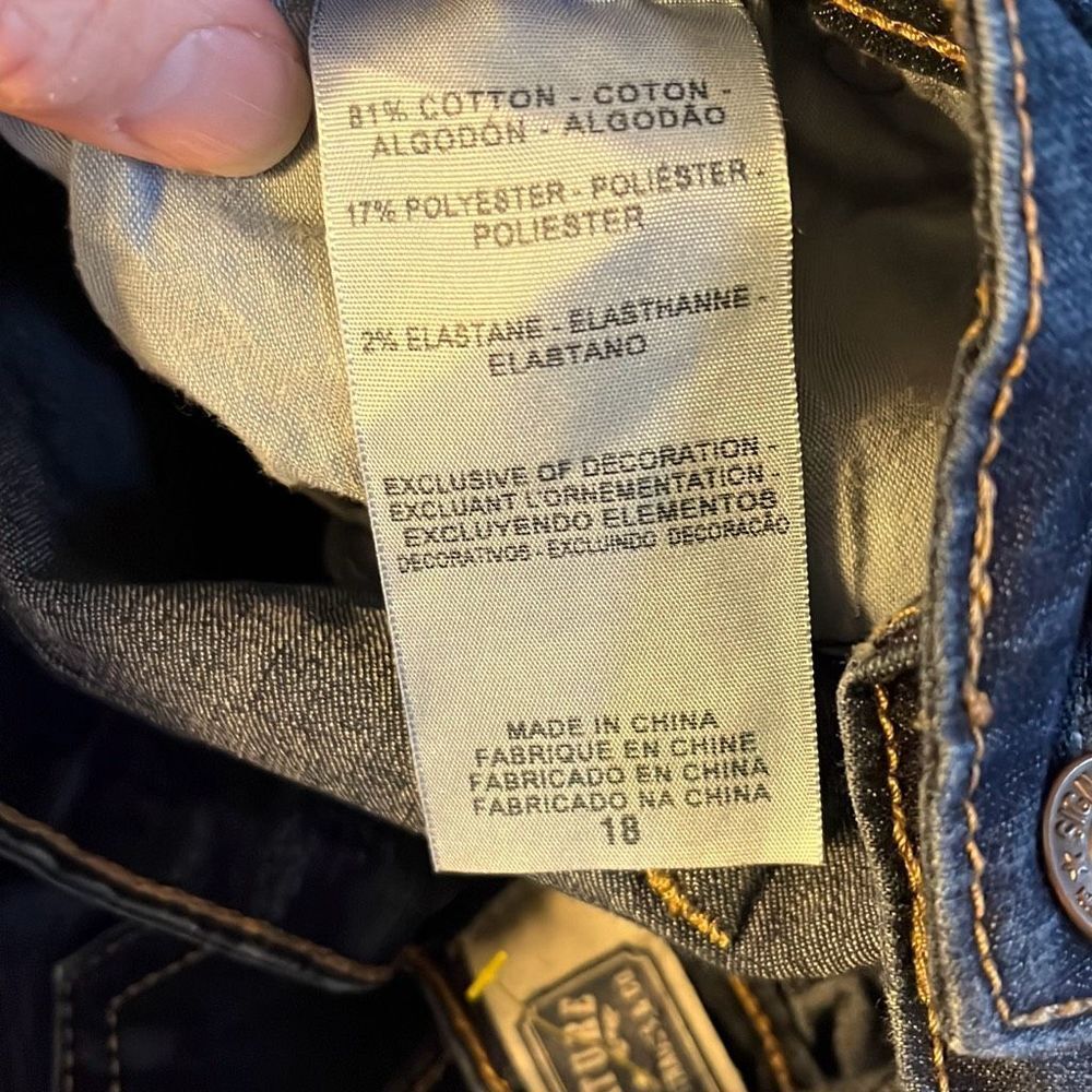Levi's Dark Blue Cropped Capri Jeans - Picture 4 of 6
